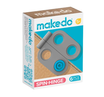 Zawiasy do Kartonu i Tektury - Zestaw Zawiasów 6 szt - Spin-Hinge - Makedo