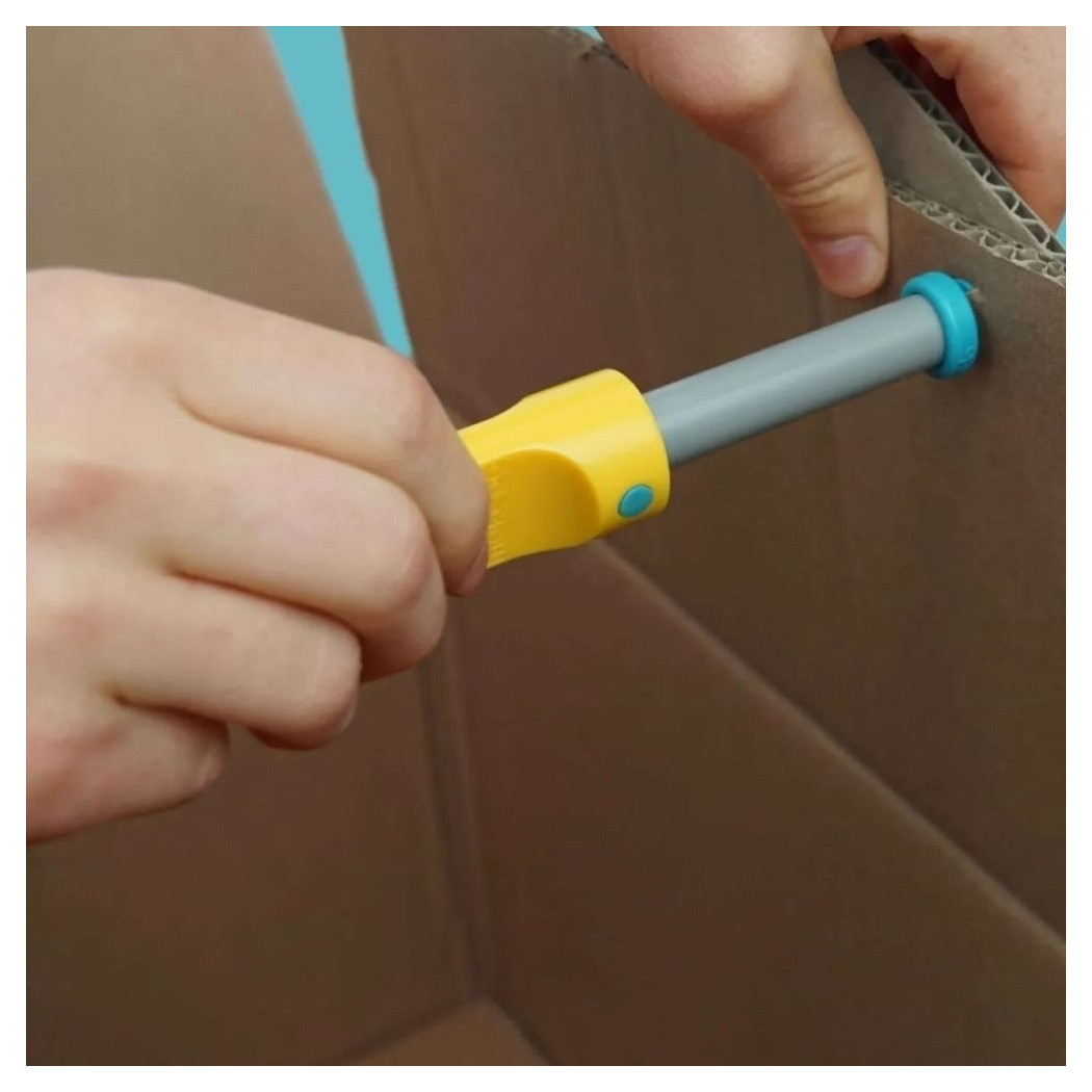 Pakiet Makedo 149 elementów - Zestaw Narzędzi do Konstruowania wraz z Zawiasami i Saszetką - Makedo