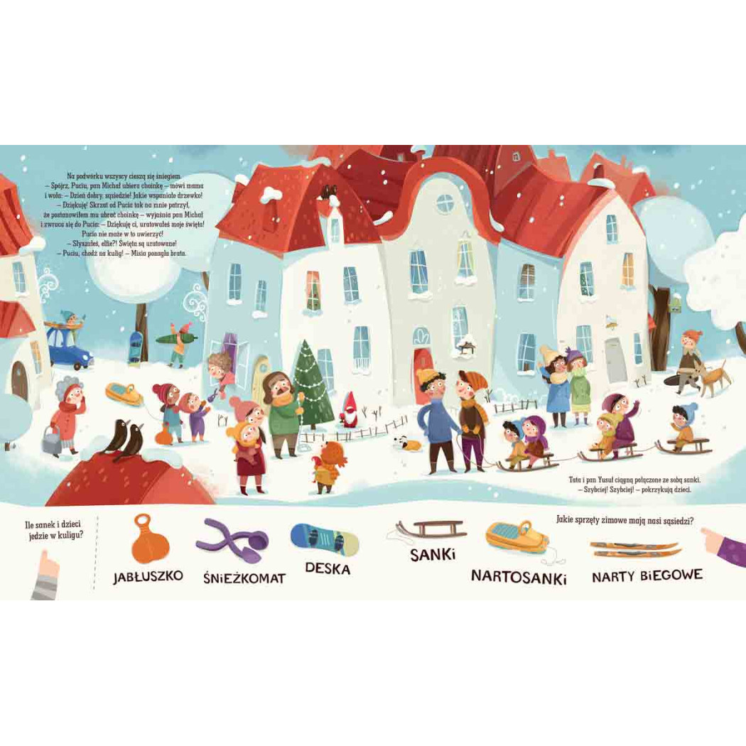 Pucio urządza Wigilię, czyli świąteczne słowa i zadania dla przedszkolaków - Marta Galewska Kustra - Nasza Księgarnia