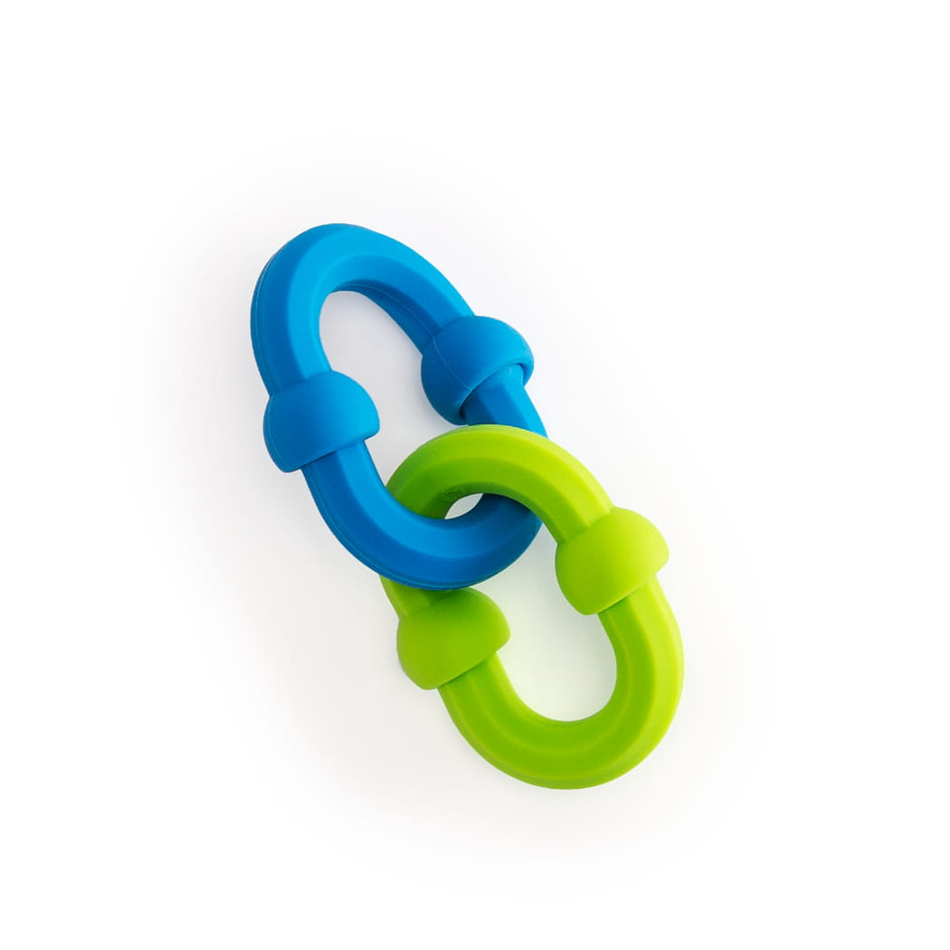 Plip Links - 20 Półokrągłych Silikonowych Klocków z Połączeniami Kulkowymi - Fat Brain Toys