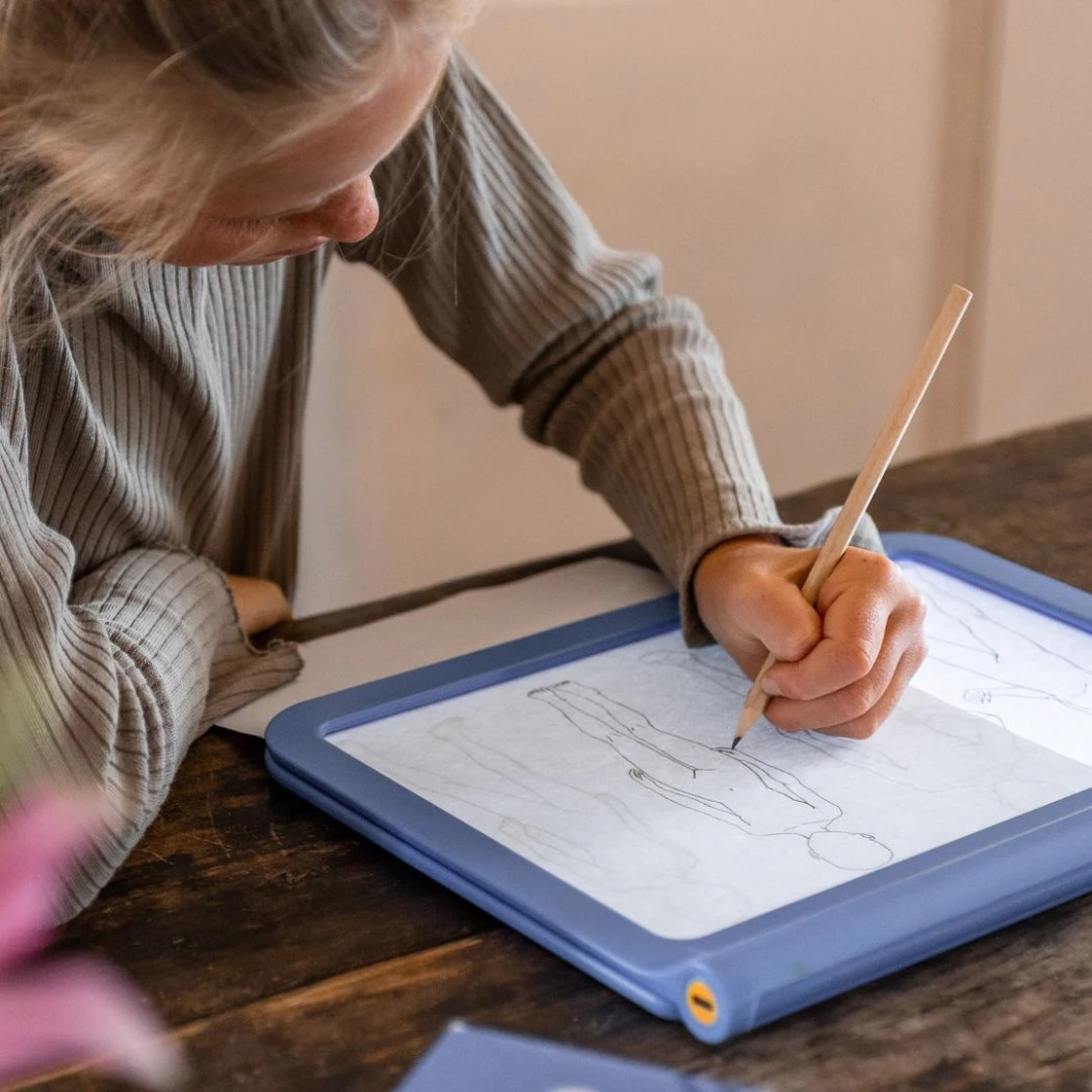 Niebieski Podświetlany Tablet Rysunkowy - Tworzenie Komiksów - KidyDraw PRO Manga - KIDYWOLF