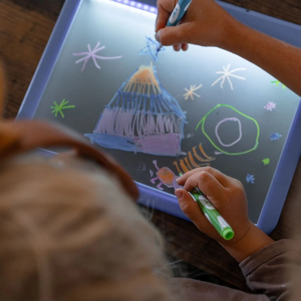 Niebieski Podświetlany Tablet Rysunkowy - Tworzenie Komiksów - KidyDraw PRO Manga - KIDYWOLF