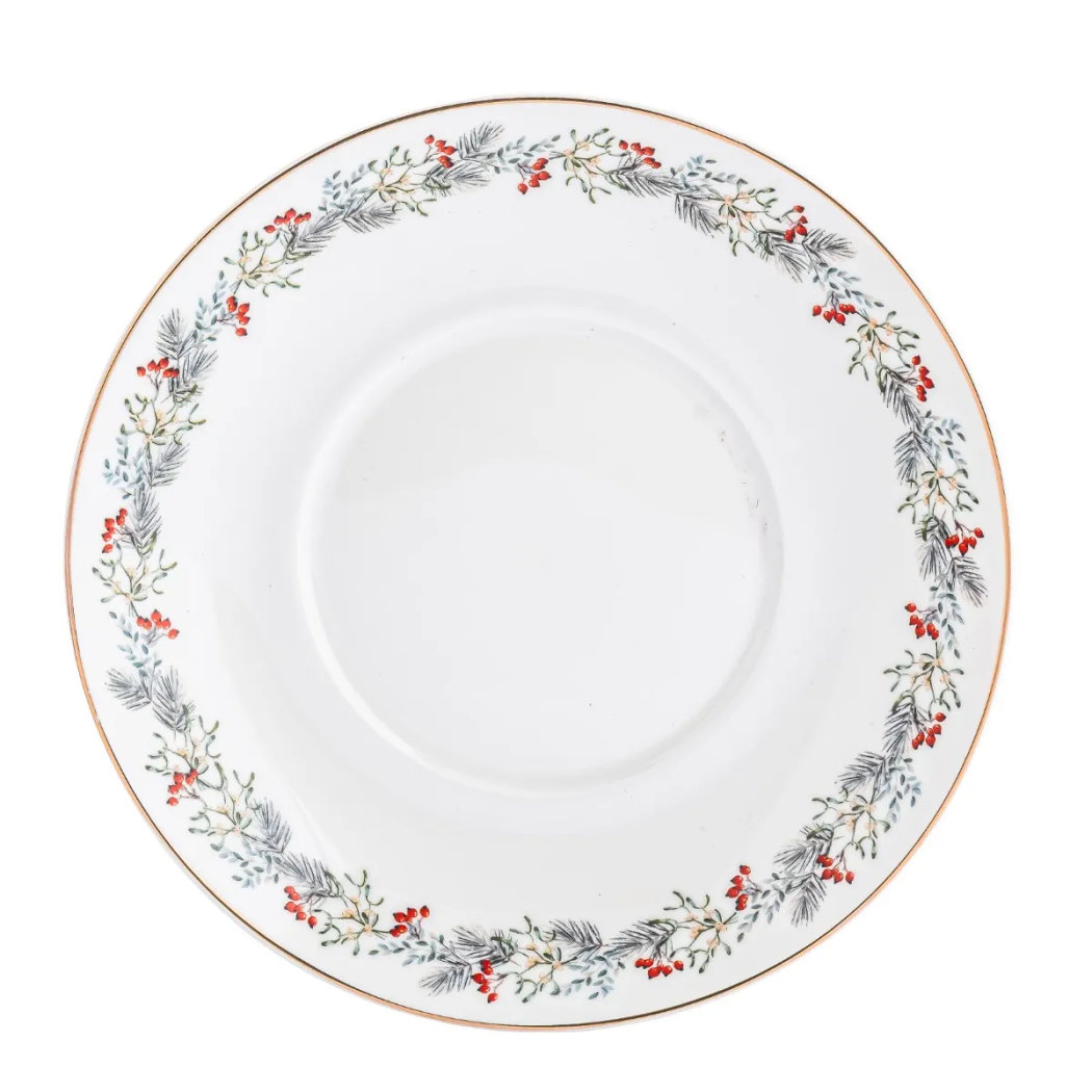 Magia Świąt - Filiżanka ze Spodkiem Świąteczna Porcelanowa 220 ml - Altom Design