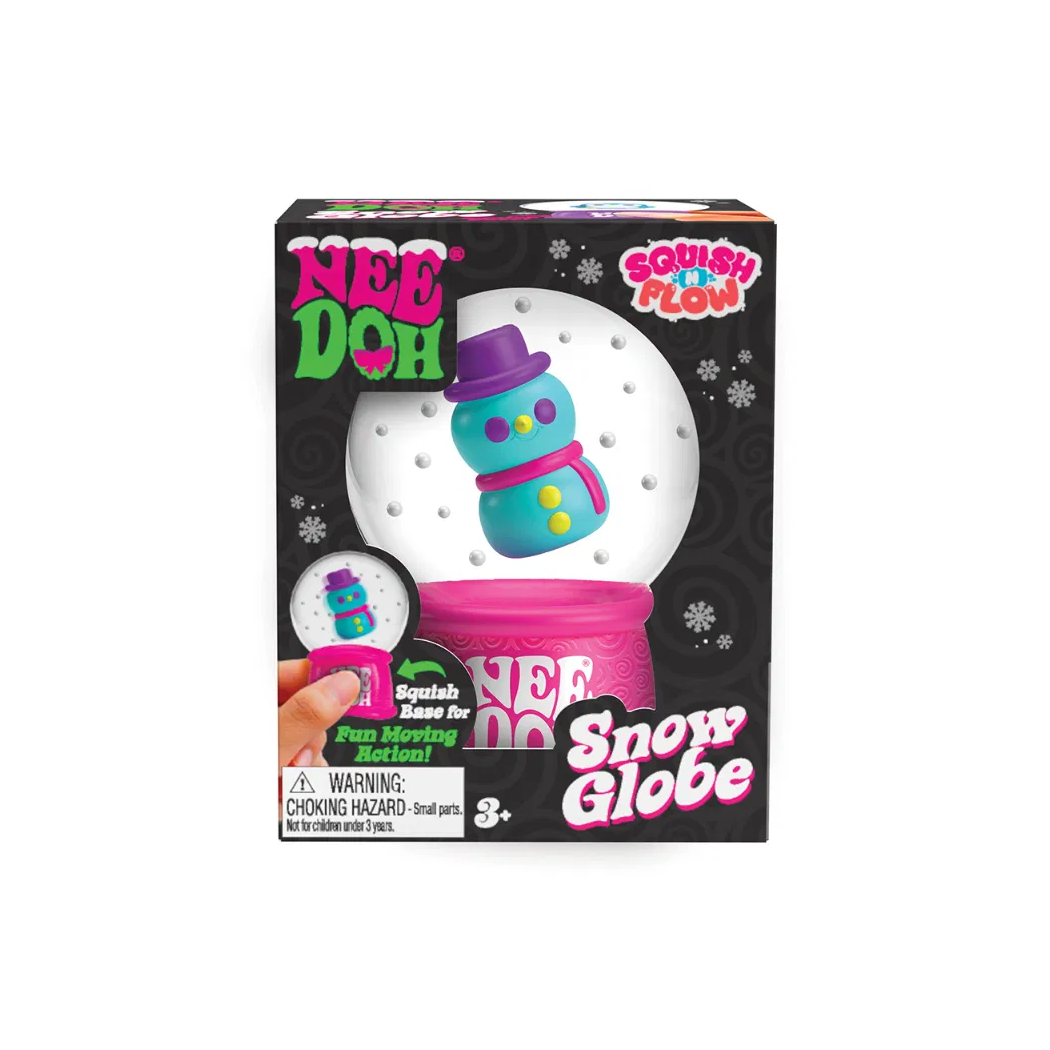 Gniotkowa Kula Śniegowa - Losowy Wzór - Squish N Flow Snow Globe - Zabawka Sensoryczna - Gniotek Antystresowy - Needoh