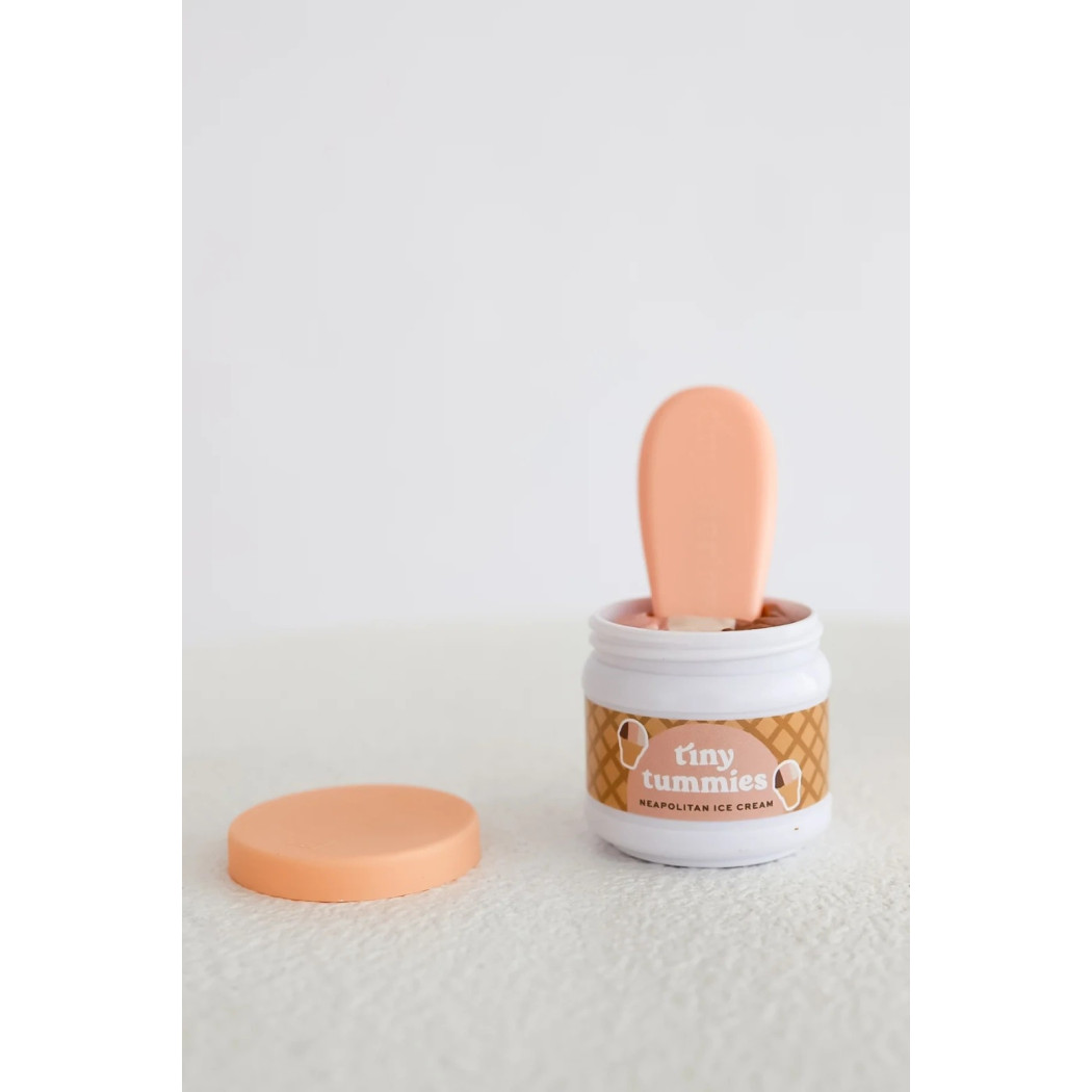 Lody Włoskie - Magiczny Słoiczek z Łyżeczką - Zestaw Do Karmienia Lalek - Deserek Pachnący Lodami - Tiny Harlow