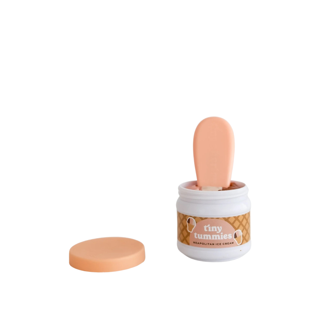 Lody Włoskie - Magiczny Słoiczek z Łyżeczką - Zestaw Do Karmienia Lalek - Deserek Pachnący Lodami - Tiny Harlow