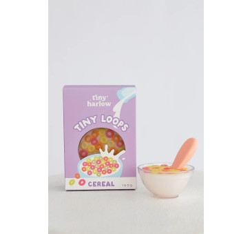 Płatki Śniadaniowe - Magiczna Miseczka z Łyżeczką - Zestaw Do Karmienia Lalek - Pachnący Deserek - Tiny Harlow