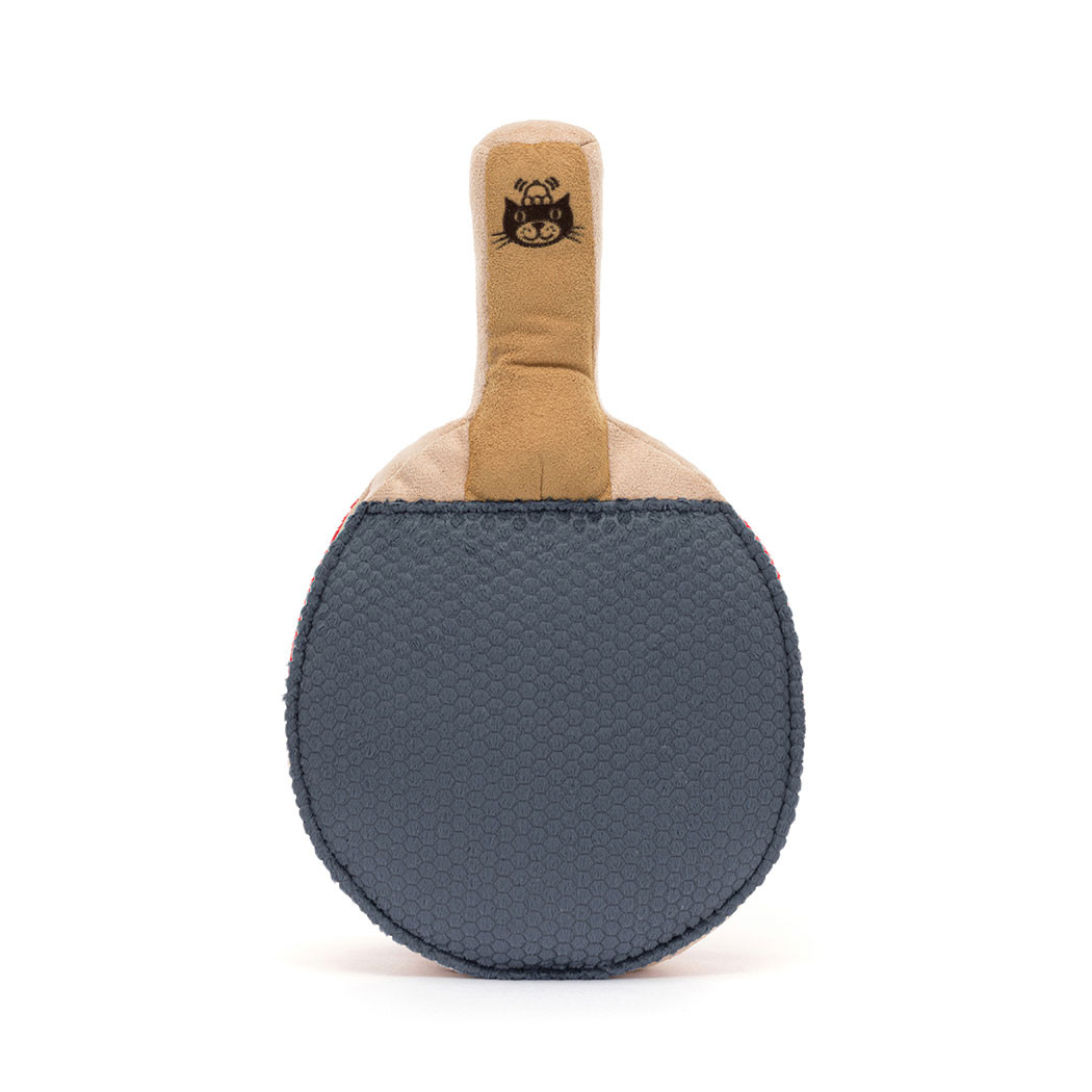 Wesoła Rakietka do Tenisa Stołowego 28 cm - Pluszowa Paletka - Ping-Pong - Maskotka Przytulanka - JellyCat