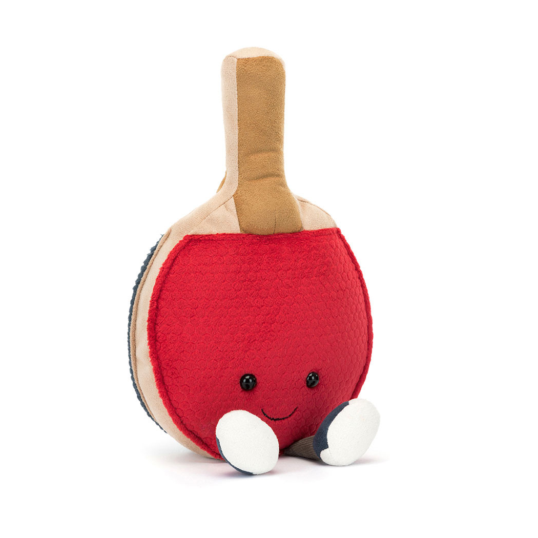 Wesoła Rakietka do Tenisa Stołowego 28 cm - Pluszowa Paletka - Ping-Pong - Maskotka Przytulanka - JellyCat