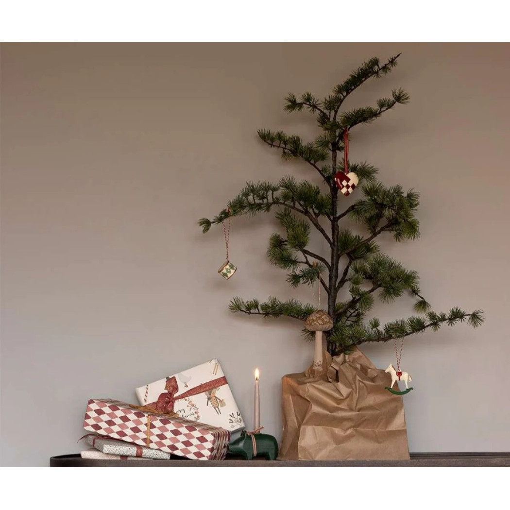 Konik na Biegunach - Dekoracja Bożonarodzeniowa - Metalowa Ozdoba - Zawieszka - Maileg