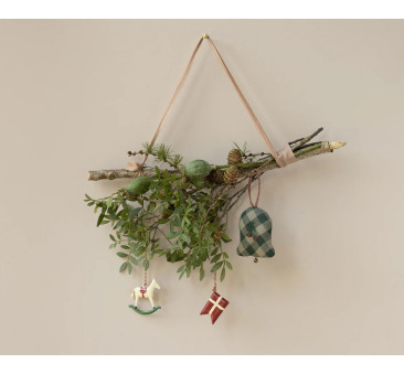 Konik na Biegunach - Dekoracja Bożonarodzeniowa - Metalowa Ozdoba - Zawieszka - Maileg