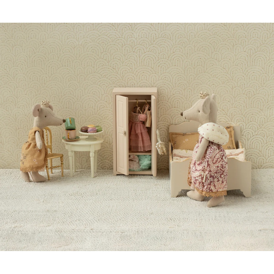 Myszka Królowa - Królowa Myszek Maileg - Myszka Mama - z Kartonową Wieżą Zamkową - Queen Mouse - Maileg