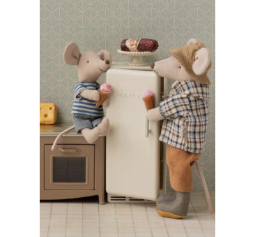 Myszka Dziadek - z Wąsem w Muszce, Kaloszach i Kapelusiku - Grandpa Mouse- Maileg