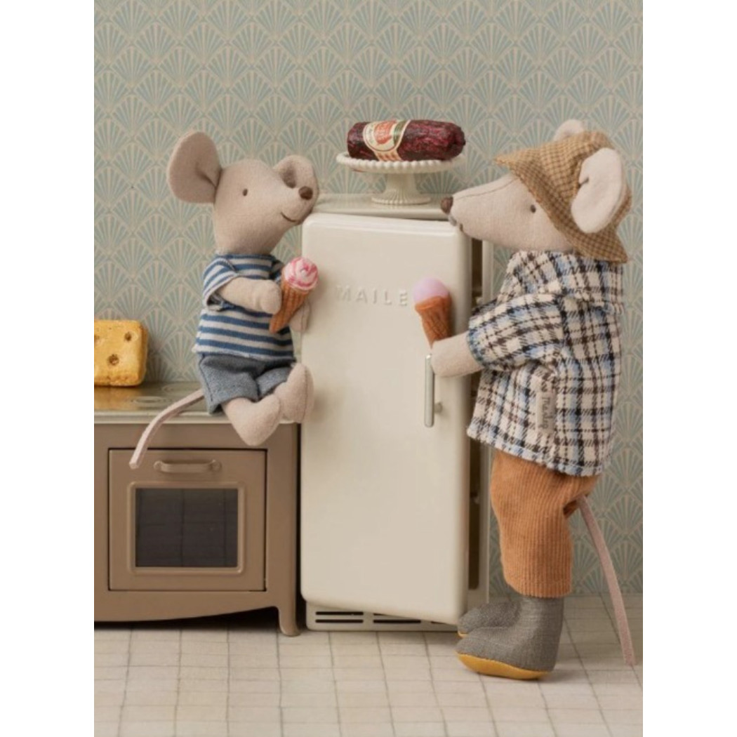 Myszka Dziadek - z Wąsem w Muszce, Kaloszach i Kapelusiku - Grandpa Mouse- Maileg