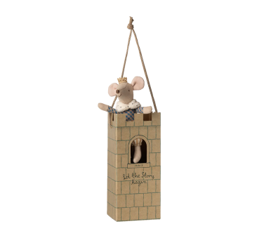 Myszka Książę Starszy Brat z Kartonową Wieżą Zamkową - Big Brother - Maileg