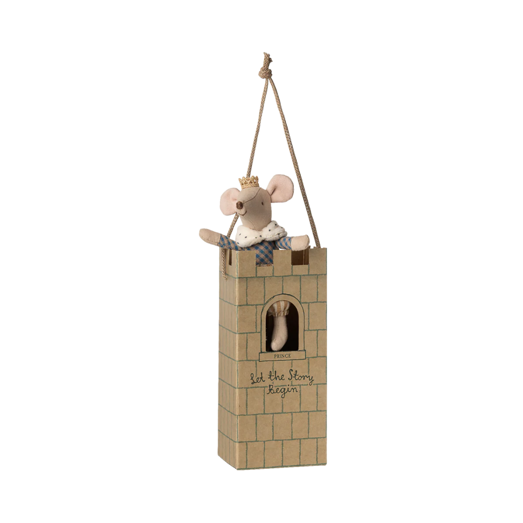Myszka Książę Starszy Brat z Kartonową Wieżą Zamkową - Big Brother - Maileg