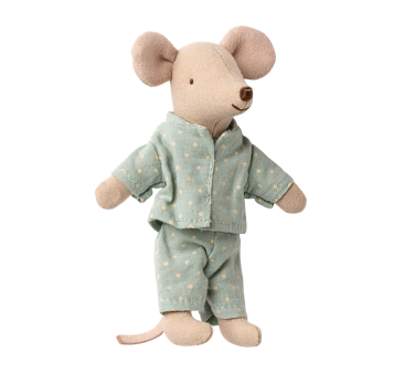 Myszka Młodszy Brat w Pudełku od Zapałek - Poduszka i Kocyk - Magnetyczne Łapki - Little Brother - Maileg