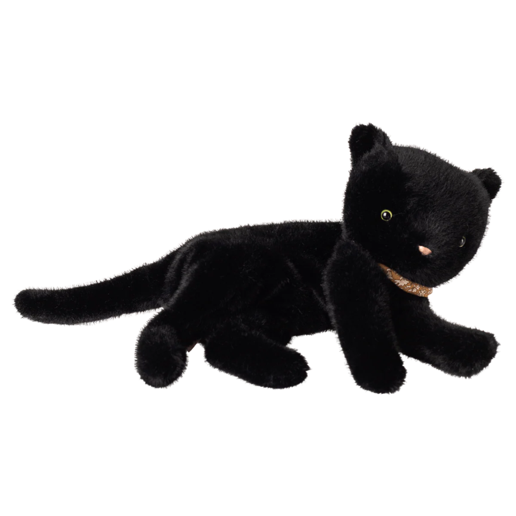 Czarny Kot - Leżący Pluszowy Kotek 37 cm - Plush Kitten - Maileg