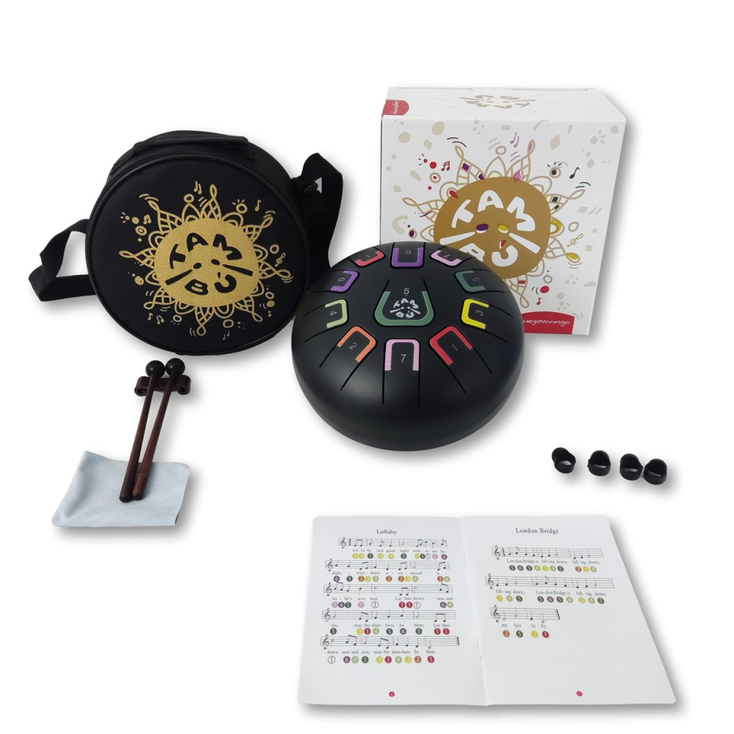 Czerwony Mat - Tambu - Stalowy Bębenek Językowy - Juegaconmigo