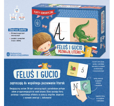 Gra Feluś i Gucio Poznają Literki - Katarzyna Kozłowska - Nasza Księgarnia