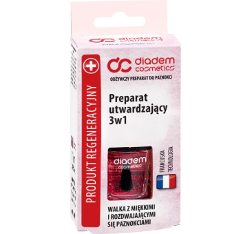 PROMOCJA Preparat Utwardzający 3w1 - Odżywka Utwardzająca do Paznokci - 11 ml - Szafir Diadem Cosmetics