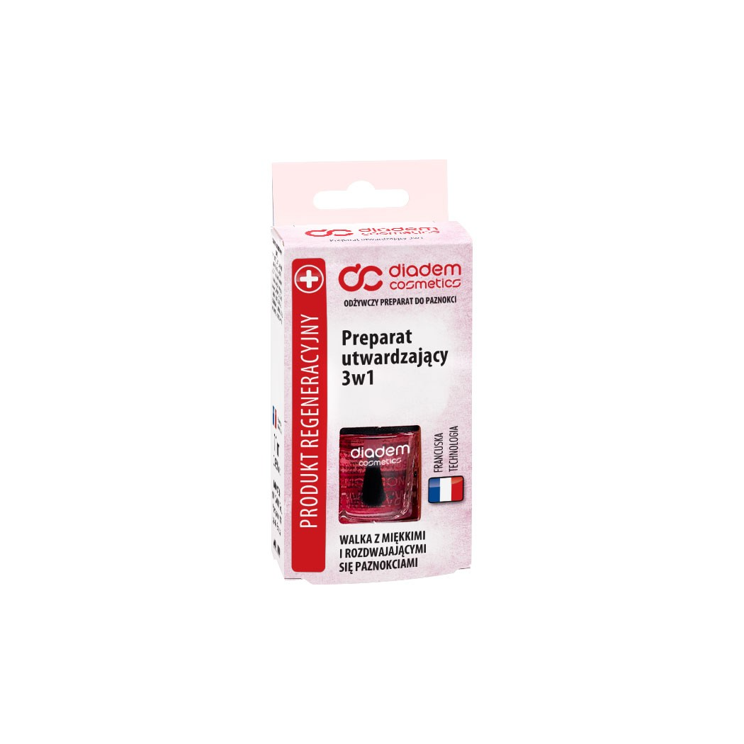 PROMOCJA Preparat Utwardzający 3w1 - Odżywka Utwardzająca do Paznokci - 11 ml - Szafir Diadem Cosmetics