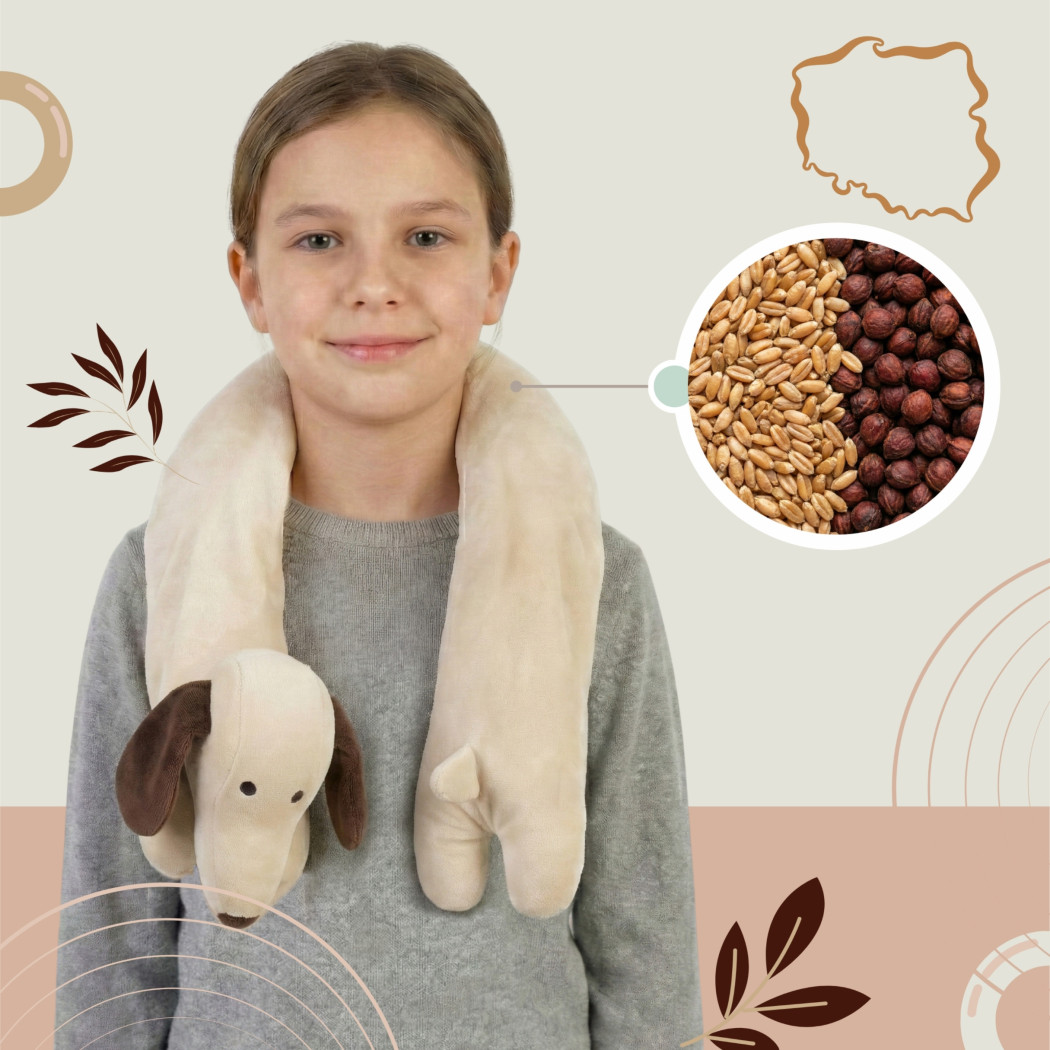 Piesek - Pluszak Obciążeniowy 1000g / 90 cm - Regulowana Waga - Sensoryczny Stabilizator dla Dziecka - Sensonis