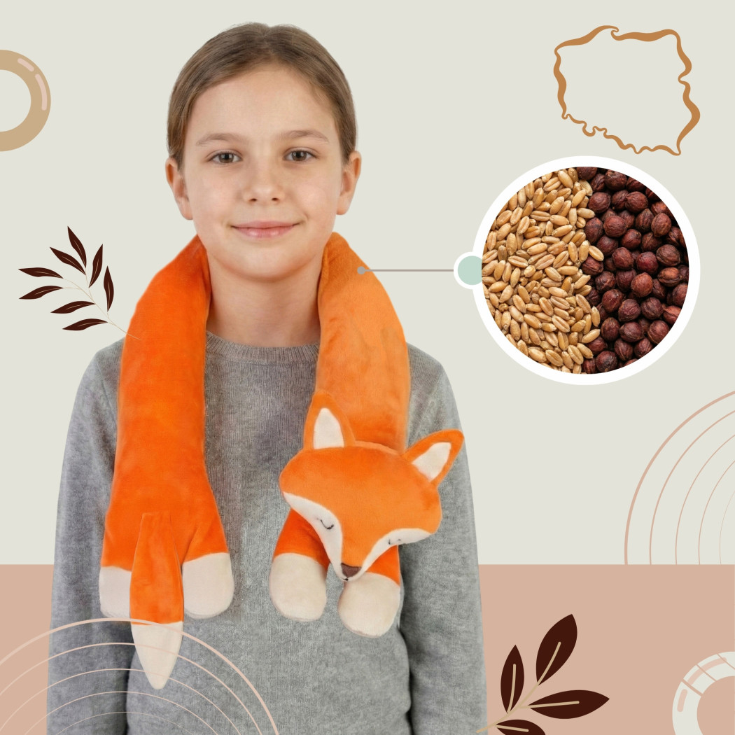 Lisek - Pluszak Obciążeniowy 1000g / 90 cm - Regulowana Waga - Sensoryczny Stabilizator dla Dziecka - Sensonis