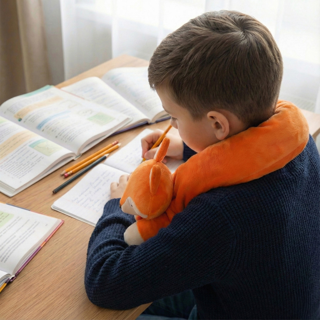 Lisek - Pluszak Obciążeniowy 1000g / 90 cm - Regulowana Waga - Sensoryczny Stabilizator dla Dziecka - Sensonis