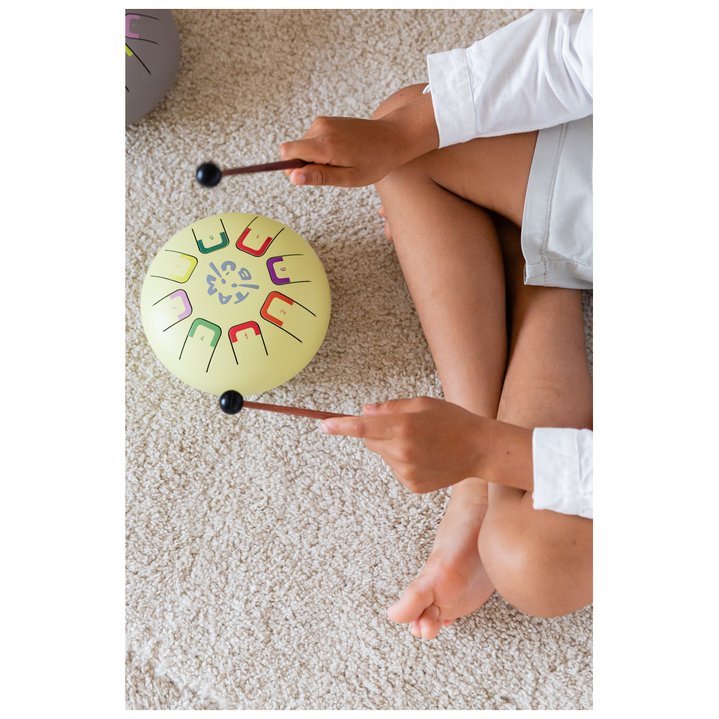 Turkusowy Baby Tambu - Stalowy Bębenek Językowy - Teal Peal - Juegaconmigo