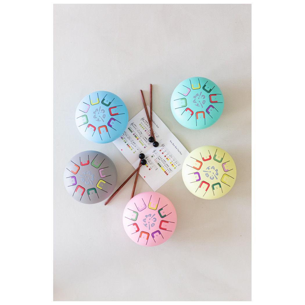 Turkusowy Baby Tambu - Stalowy Bębenek Językowy - Teal Peal - Juegaconmigo