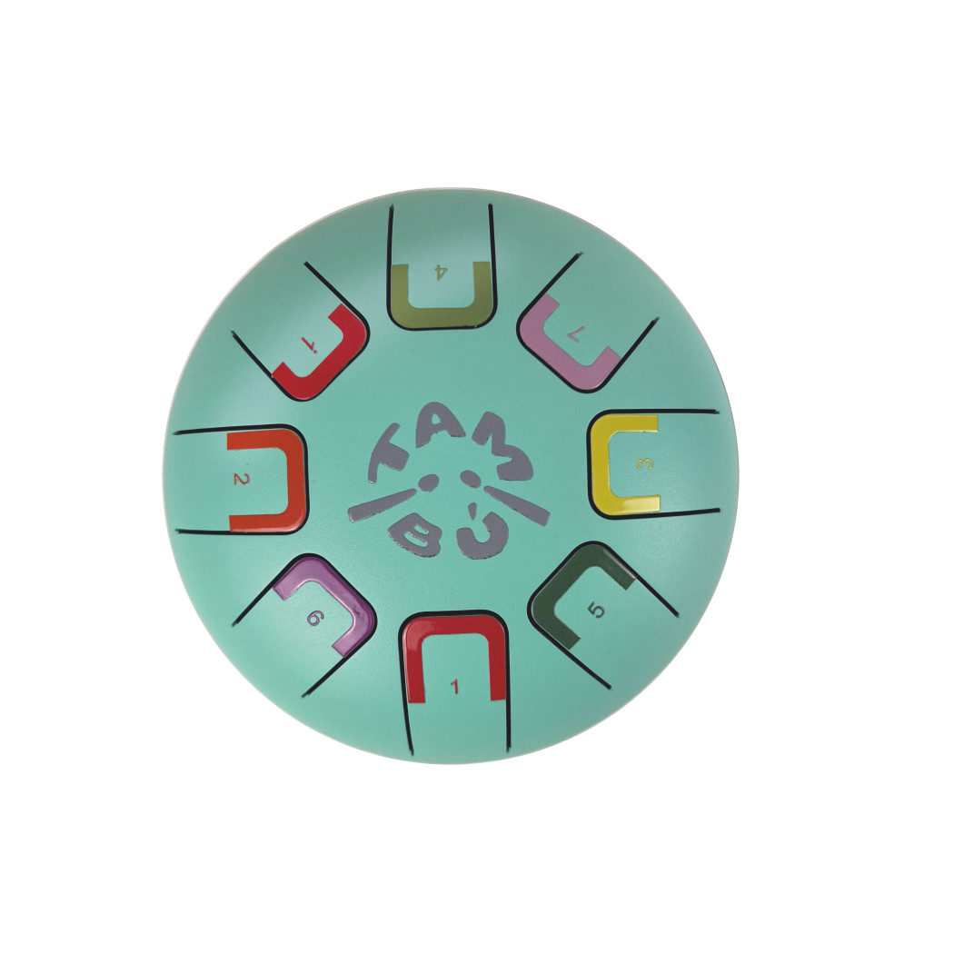 Turkusowy Baby Tambu - Stalowy Bębenek Językowy - Teal Peal - Juegaconmigo