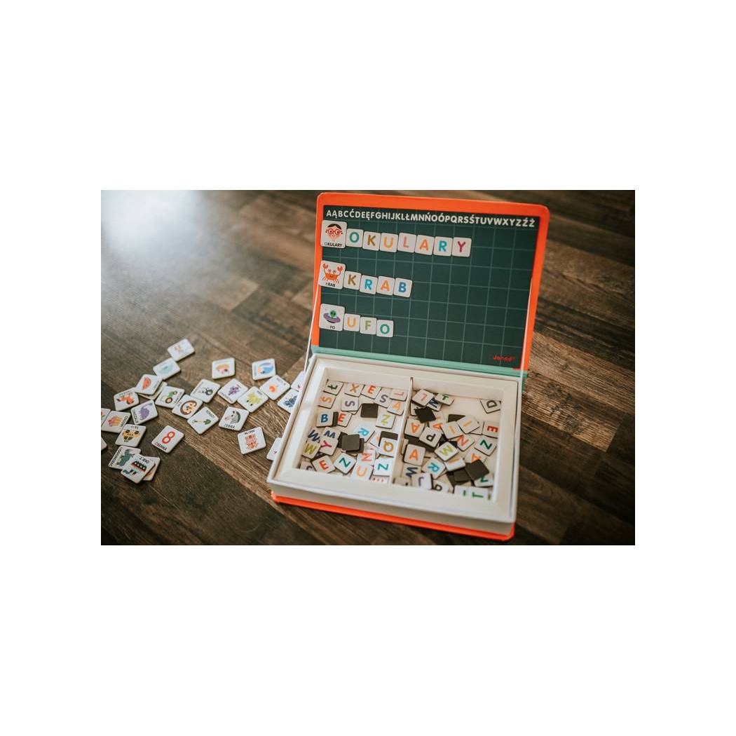 Polski Alfabet - Układanka Magnetyczna - Magnetibook - Janod