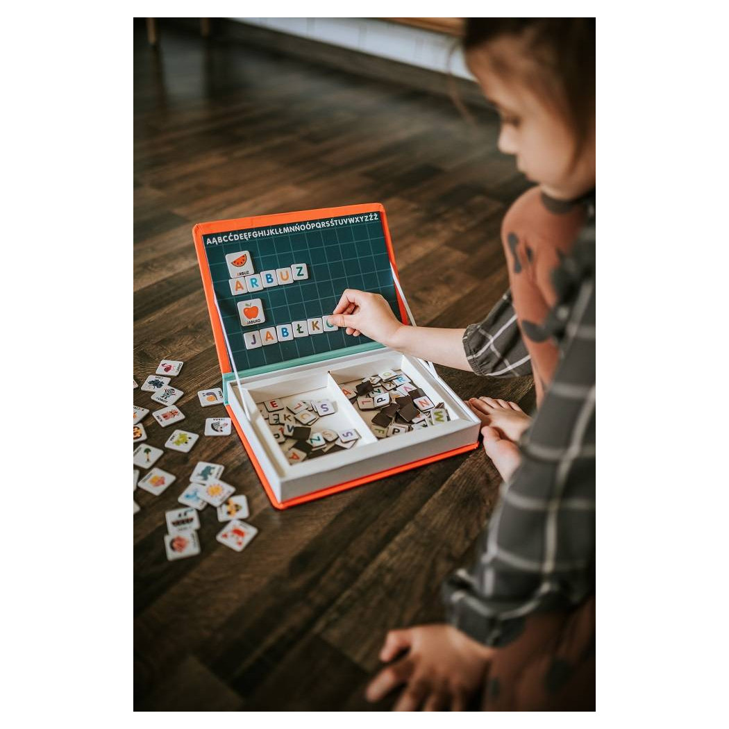 Polski Alfabet - Układanka Magnetyczna - Magnetibook - Janod