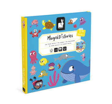 Podwodny Świat - Układanka Magnetyczna - 30 Magnesów - Magneti'stories - Janod