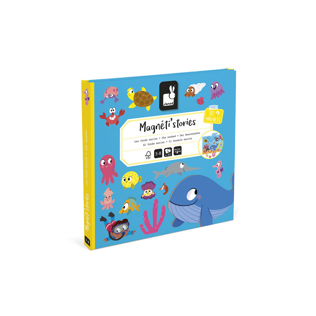 Podwodny Świat - Układanka Magnetyczna - 30 Magnesów - Magneti'stories - Janod