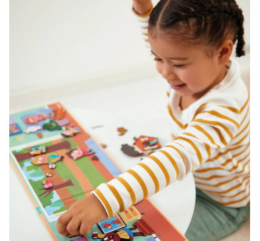 Zwierzęta Domowe - Układanka Magnetyczna - 30 Magnesów - Magneti'stories - Janod