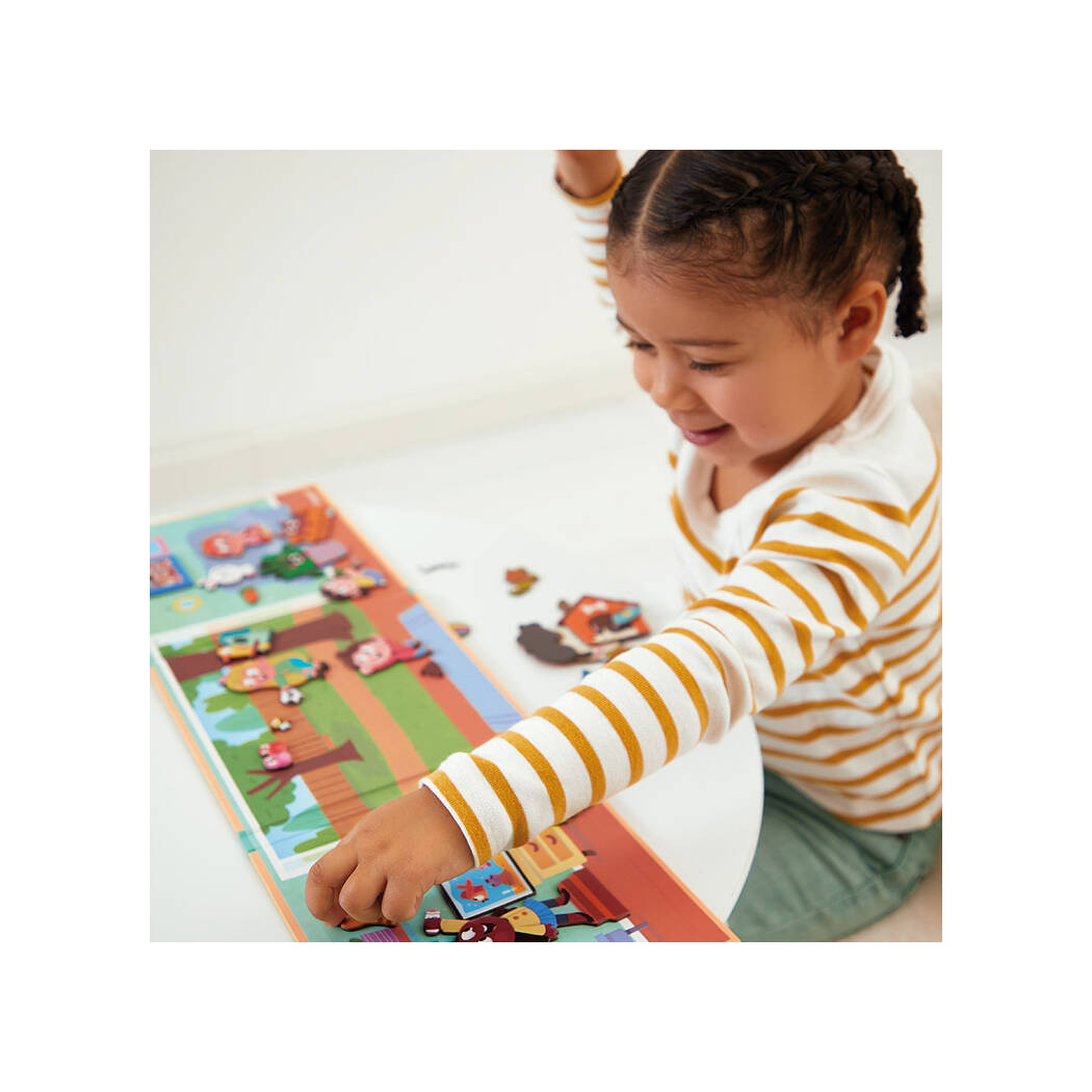 Zwierzęta Domowe - Układanka Magnetyczna - 30 Magnesów - Magneti'stories - Janod