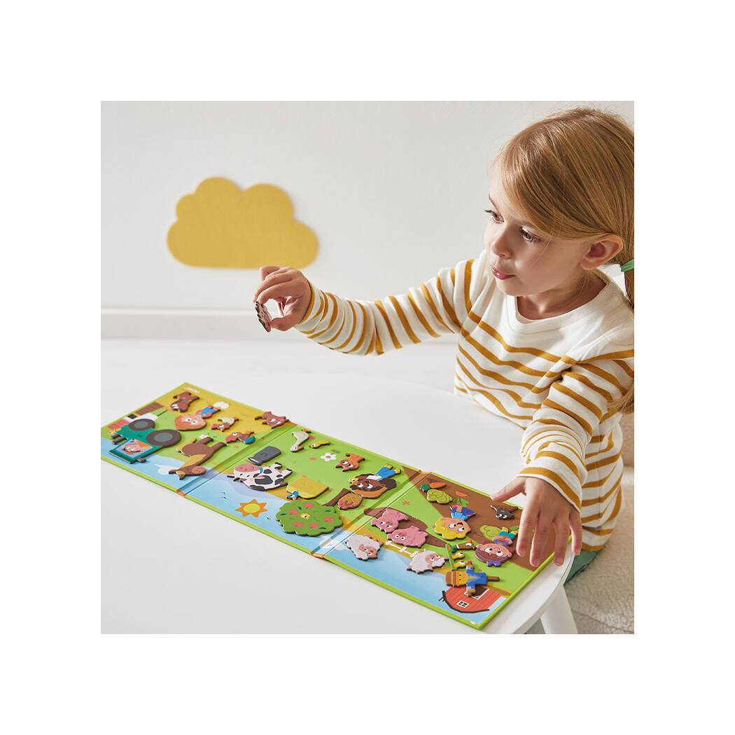 Farma - Układanka Magnetyczna - 30 Magnesów - Magneti'stories - Janod