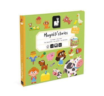 Farma - Układanka Magnetyczna - 30 Magnesów - Magneti'stories - Janod