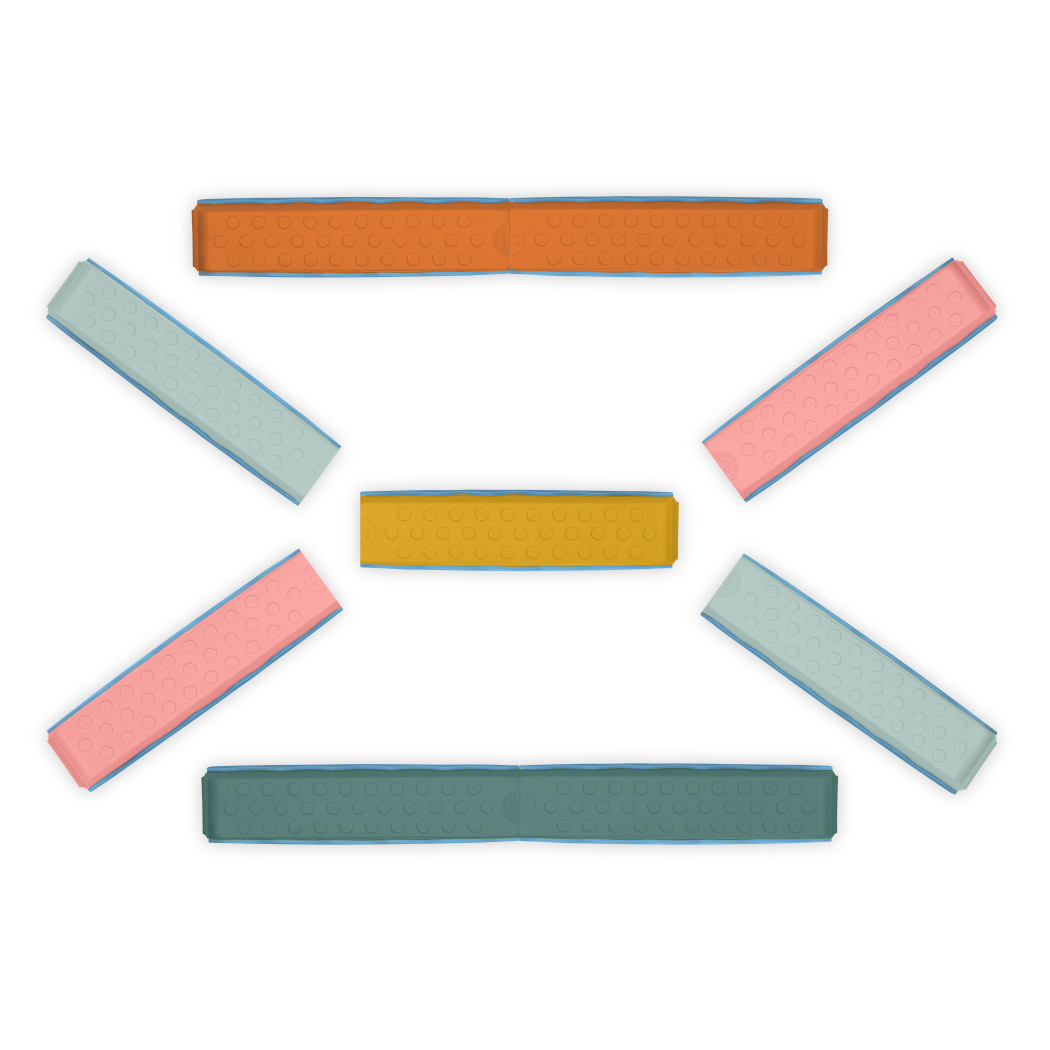 Zestaw 10 Belek Równoważnych - Zabawka Sensoryczna do Balansowania - BTOYS