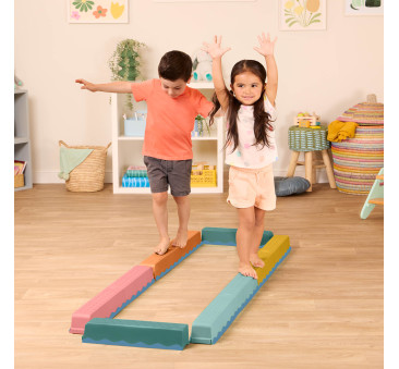 Zestaw 10 Belek Równoważnych - Zabawka Sensoryczna do Balansowania - BTOYS