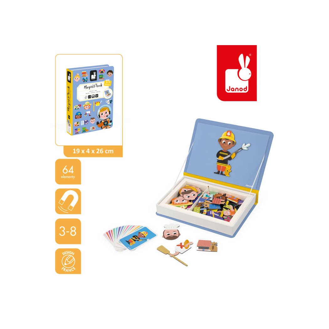 Zawody - Układanka Magnetyczna - Magnetibook - Janod