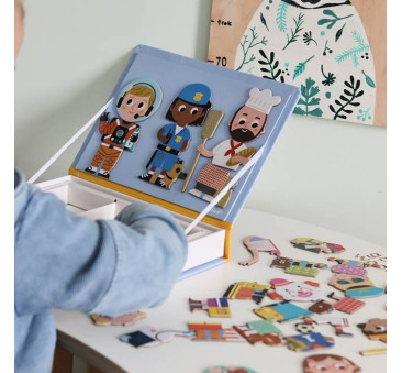 Zawody - Układanka Magnetyczna - Magnetibook - Janod