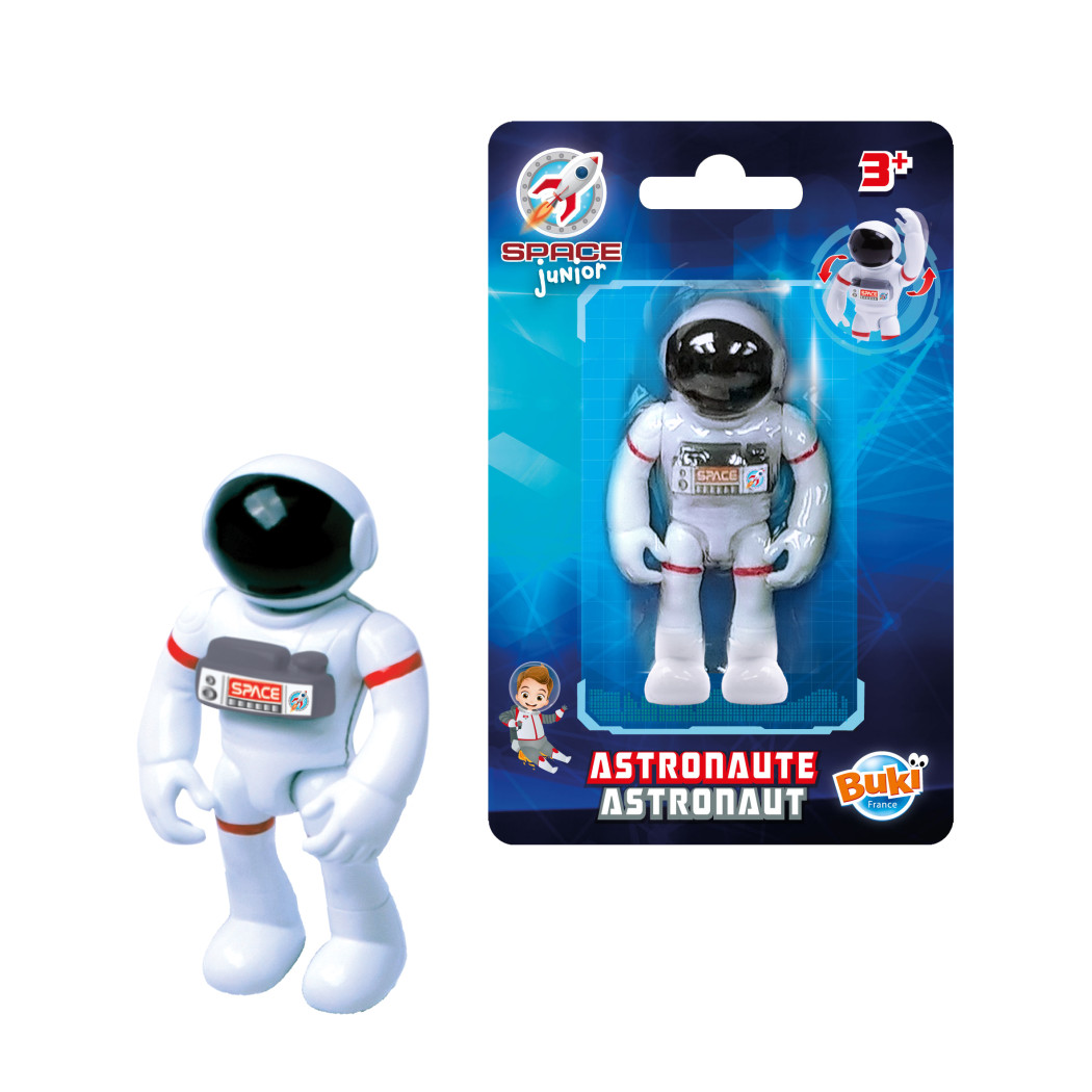 Astronauta - Figurka 7,5 cm - Space Junior - Ruchome Ramiona i Nogi - BUKI