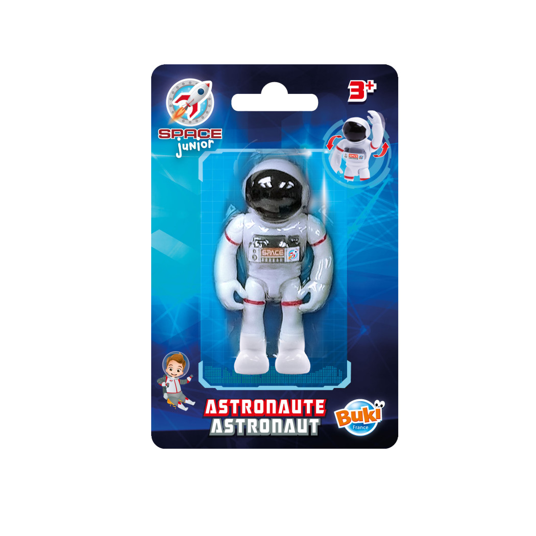 Astronauta - Figurka 7,5 cm - Space Junior - Ruchome Ramiona i Nogi - BUKI