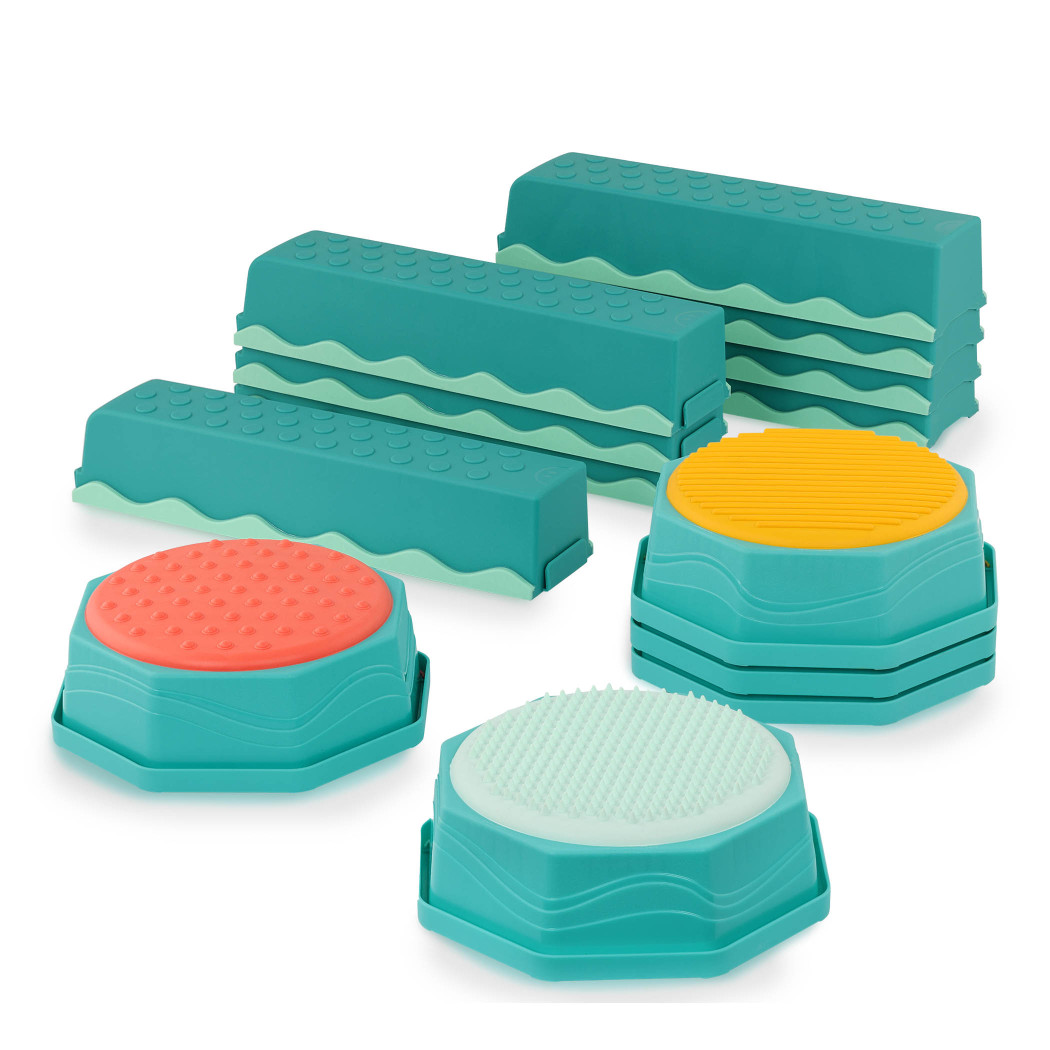 Kombinacyjna Ścieżka Sensoryczna Zestaw Belek Równoważnych z Polami Sensorycznymi - BTOYS