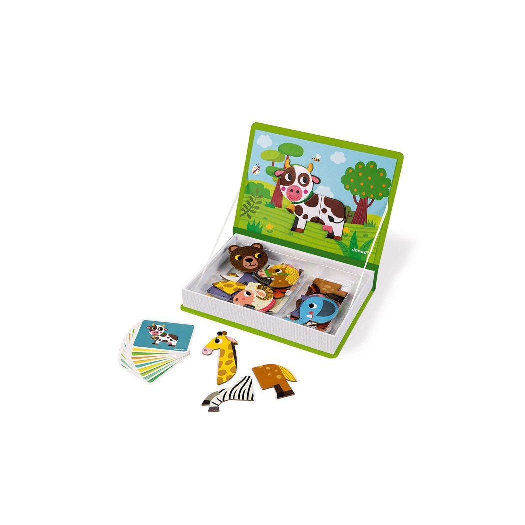 Zwierzęta - Magnetyczna Układanka - Magnetibook - Janod