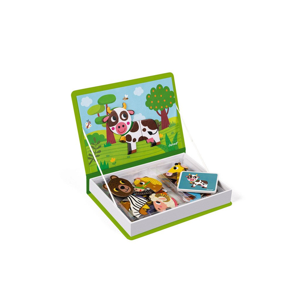 Zwierzęta - Magnetyczna Układanka - Magnetibook - Janod