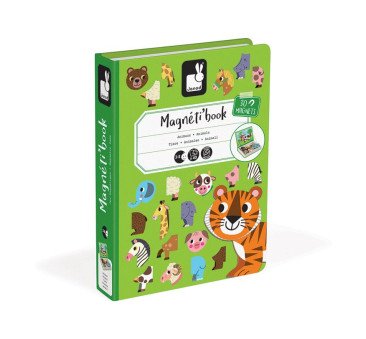 Zwierzęta - Magnetyczna Układanka - Magnetibook - Janod